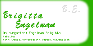 brigitta engelman business card